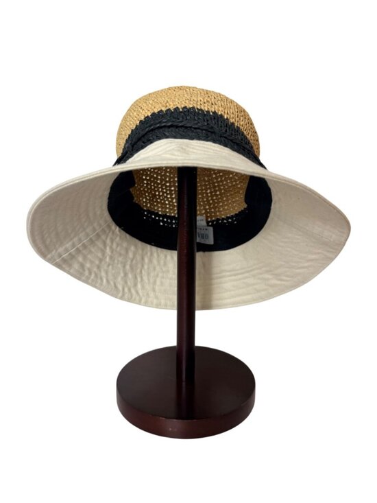Obagi Medical Straw Sun Hat Wide Brim Beach Resort Neutral Style Coastal Vacatio